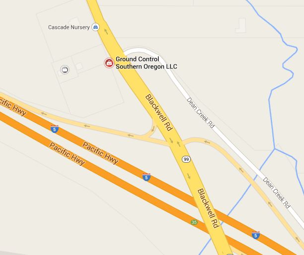 Map to Ground Control Southern Oregon