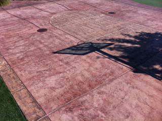 Custom Concrete Backyard